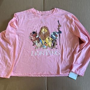 pink lion king long sleeve shirt